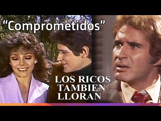 Mariana y Leonardo comprometidos -  Los ricos también lloran - 1979 class=