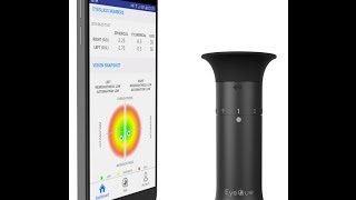 How TO Using EyeQue optical eye exam miniscope. What you will see