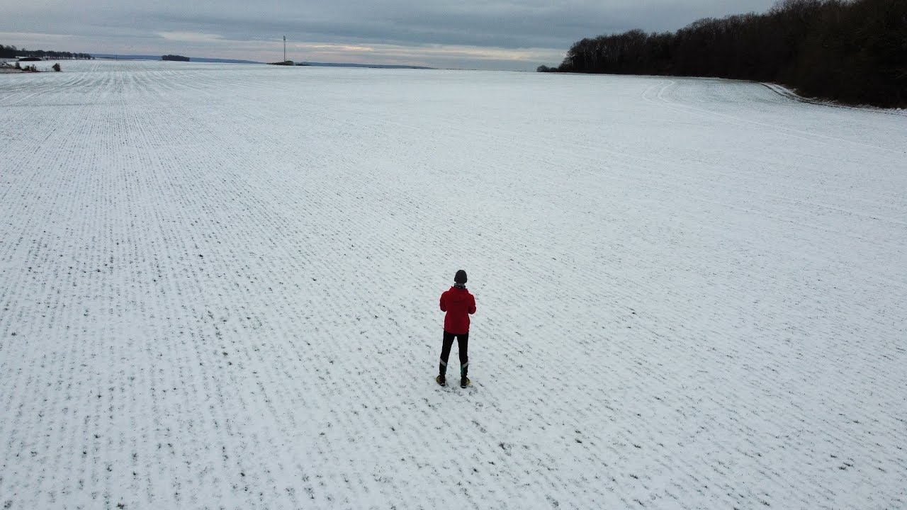 Saint clair sur epte sous la neige