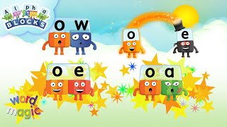 Learn to Read OW, OE, OA and O_E | Phonics and Word Magic | @officialalphablocks
