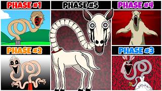 My Sprunki Oc: New Hungry Long Neck Horse & Horror Ice Bear, Long Neck Creature (Phase 1 To Phase 5)