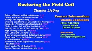 Engine 14b Restoring the Model T Magneto Field Coil