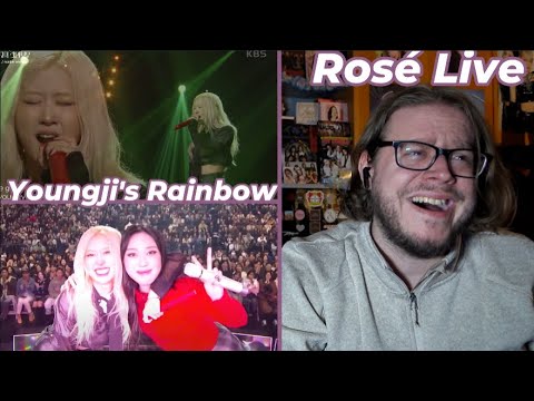 ROSÉ on Lee Youngji's Rainbow: APT. (Band ver), Number One Girl, Too Good To Say Goodbye REACTION