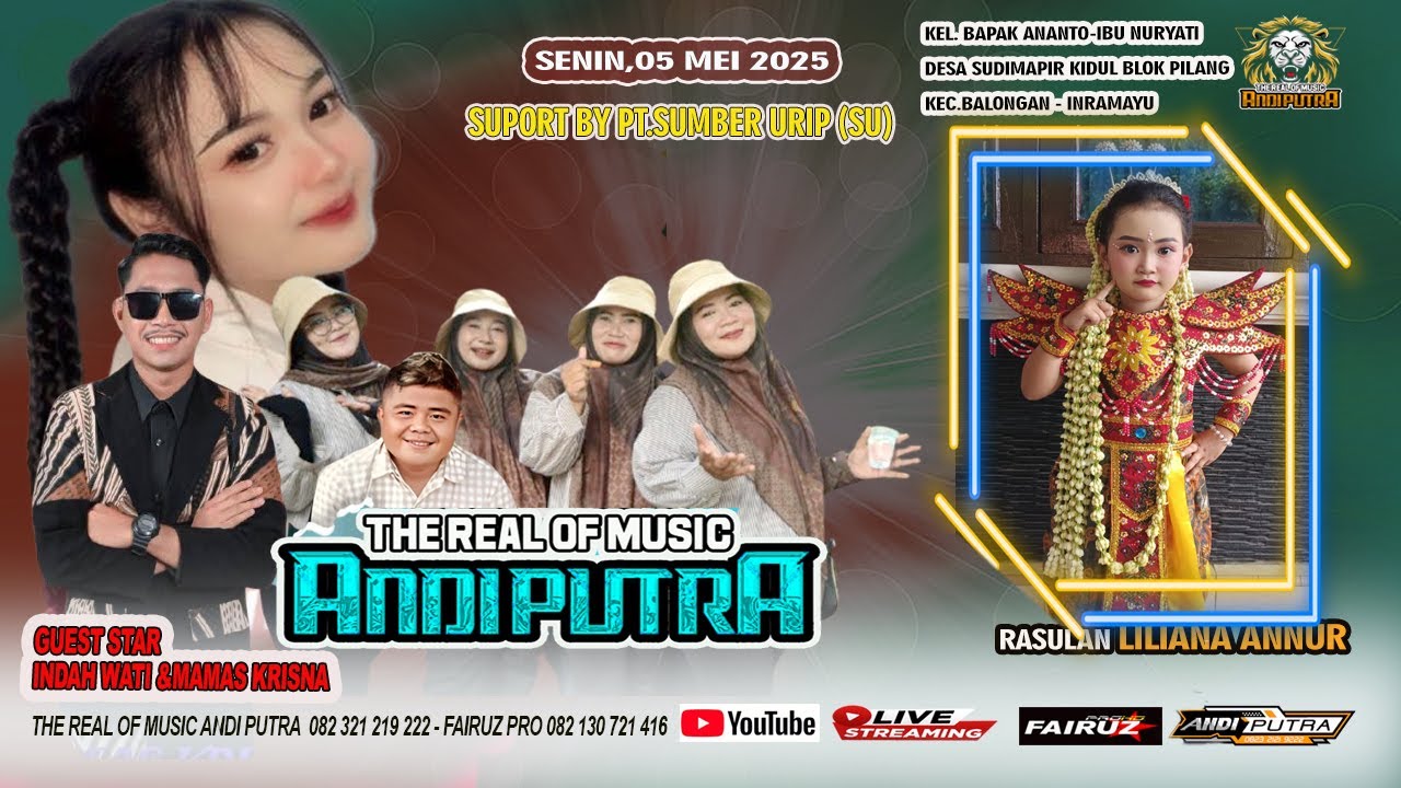 🔴LIVE | ANDI PUTRA ONE | DS SUDIMAMPIR KIDUL KEC. BALONGAN - INDRAMAYU | SENIN 05 MEI 2025