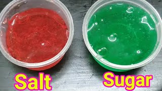 Salt Slime vs Sugar Slime Resimi