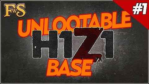 Unlootable Base design H1Z1 - Safest Base - H1Z1 Guide #1
