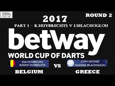 darts distance Part 1 - Round 2 [1of8]: Belgium vs Greece - World Cup of Darts 2017 HD 1080p