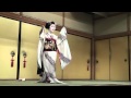 Dance of maiko in kyoto japan