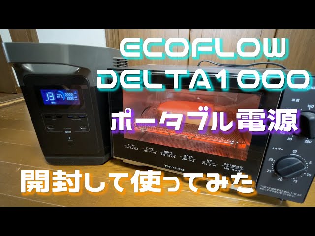 ECOFLOW DELTA1000 1600Wの家電製品が使えるポータブル電源 【ECOFLOW 