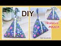 Easy Diy Triangle Pouch Sewing Tutorial | How to Make A Triangle Pouch | Easy To Sewing Project Idea