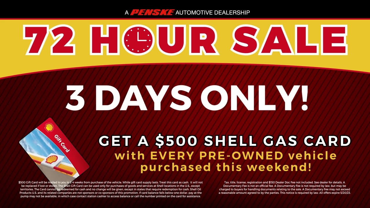Penske Texas 72 Hour Sale!