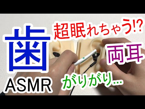 【ASMR】超眠れちゃう！？歯間ブラシで両耳を耳かきする音/ 眠れる耳かき音 / Ear Cleaning / 睡眠用【No Talking】