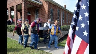 Funeral for homeless veteran William J  Fogal
