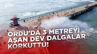 Orduda 3 Metreyi Aşan Dev Dalgalar Korkuttu. Ündemhaber