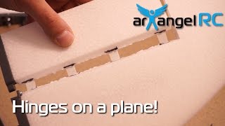 How to install hinges on an RC airplane