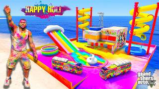 Franklin & Shinchan Celebrating Holi in GTA 5 || Happy Holi in GTA 5