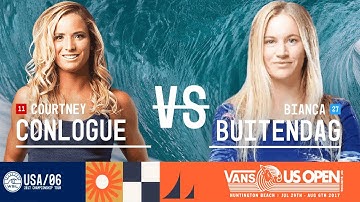 Courtney Conlogue vs. Bianca Buitendag - Round Two, Heat 4 - Vans US Open 2017 (W)