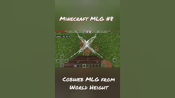 #8 #Minecraft Cobweb MLG from World Height #Shorts