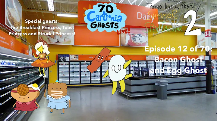 70 Cartoonia Ghosts LIVE! - Week 12 of 70: Bacon Ghost and Egg Ghost
