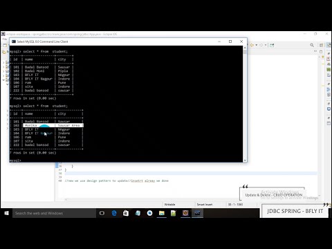 03 Update & Delete Spring JDBC with MySql | #11 | CRUD Operation |  Spring Core Module | B-FLY IT