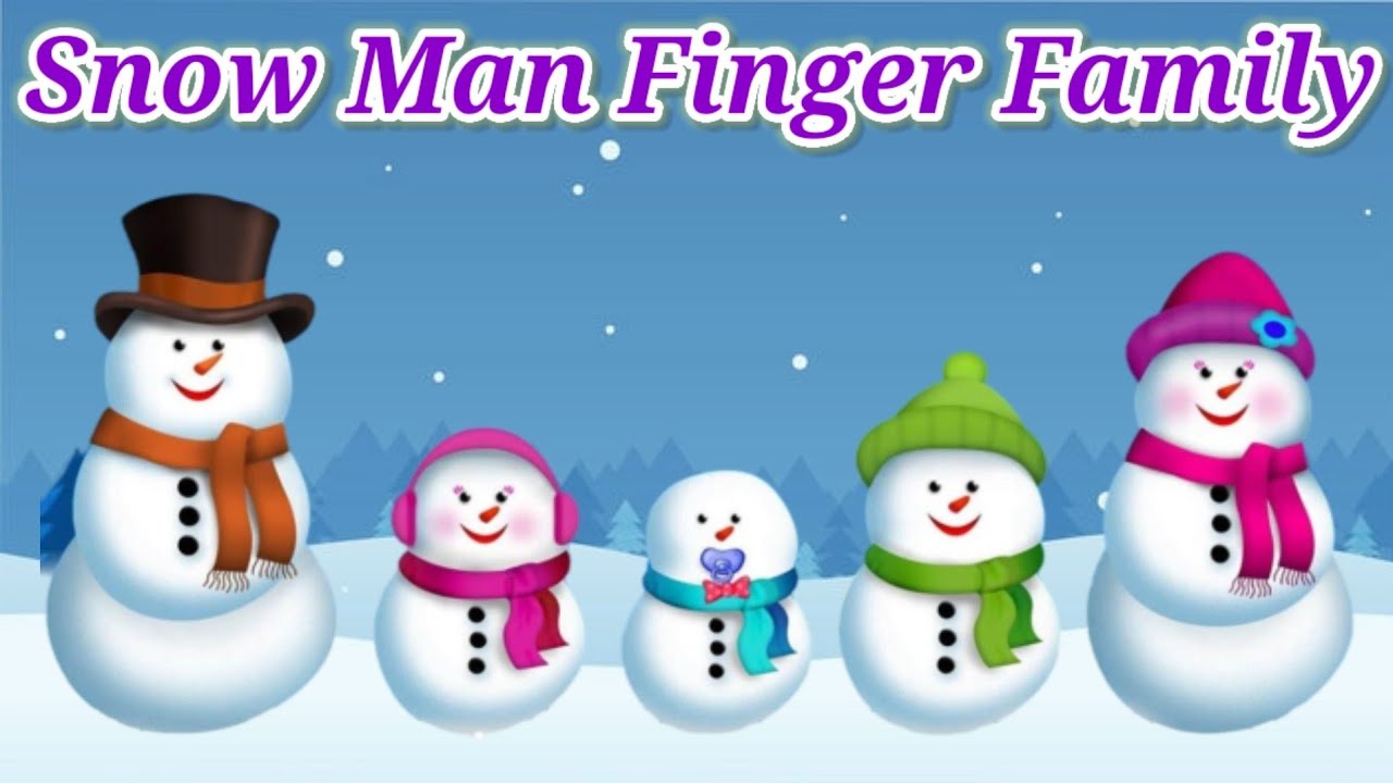 Snow Man Finger Family | Nursery Rhymes & kids songs | More Collection ...