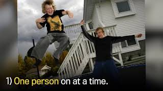 Four tips on trampoline safety