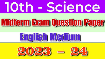 sslc science sa1(midterm)exam question paper 2023 |  English medium |  Karnataka || #midterm2023
