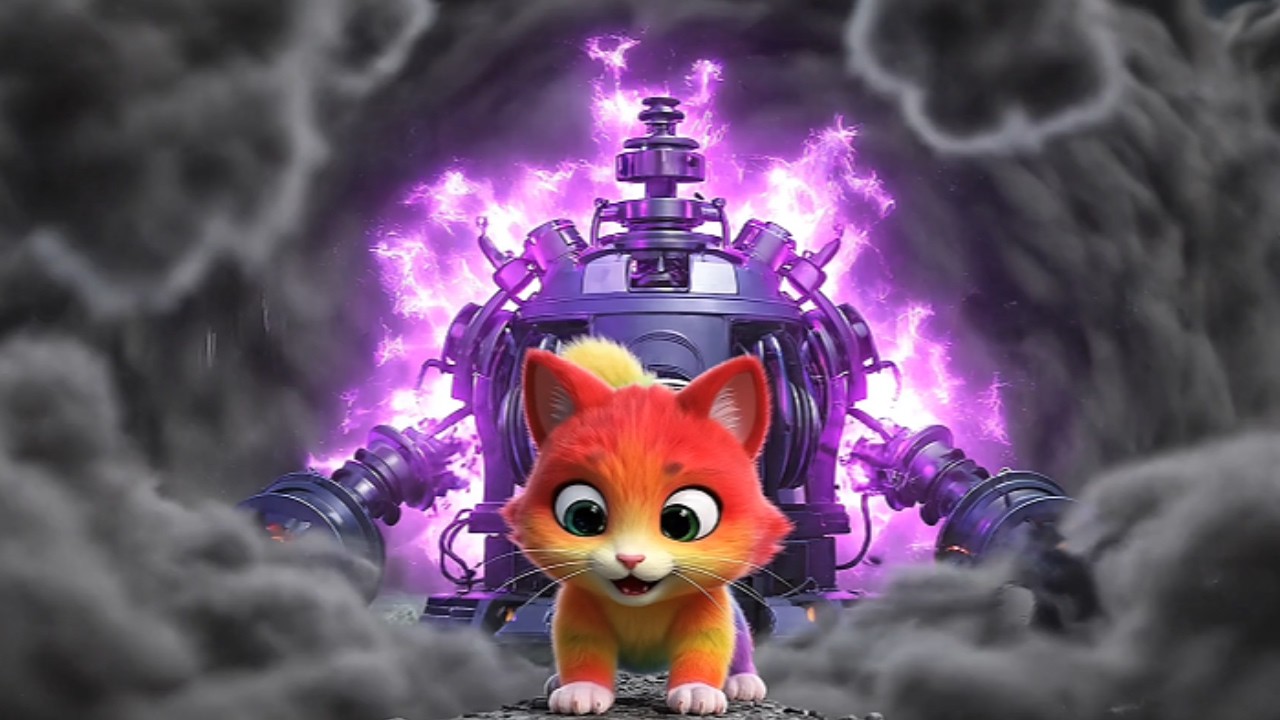 Rainbow Cat vs Giant Bubble Storm