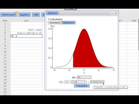 Mod 3 Using the t calculator - YouTube