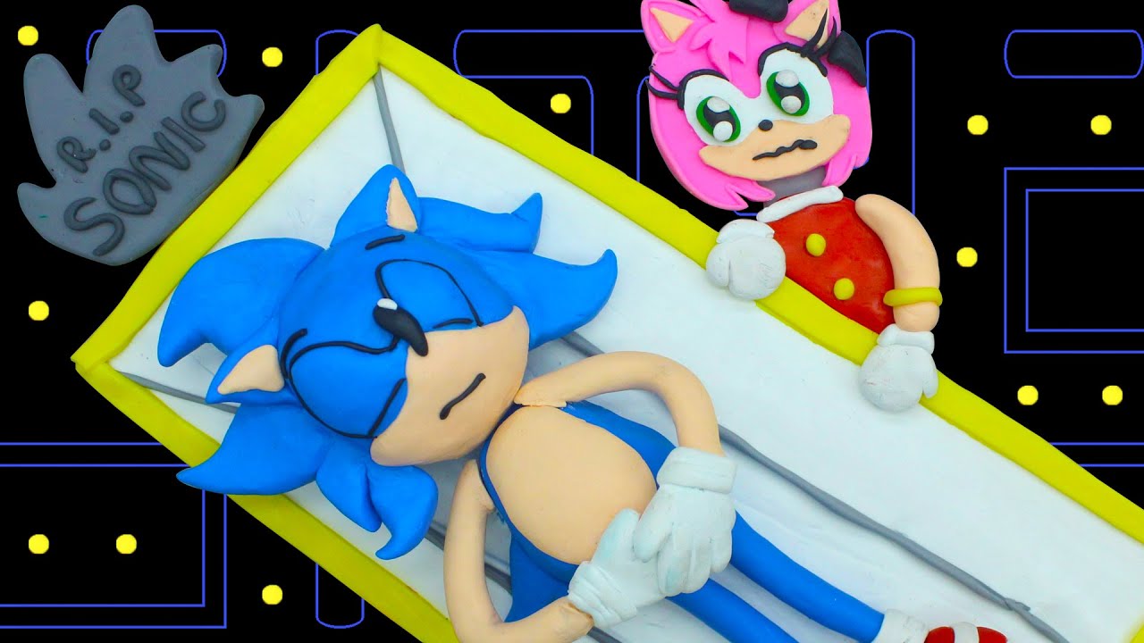 Amy Rose R.I.P Sonic (sad story) | Pacman Stop Motion Game