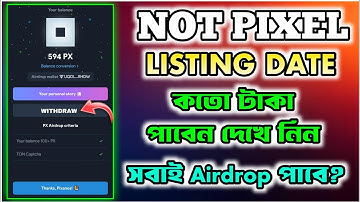NOT PIXEL সবাই টাকা পাবে? NOT PIXEL Allocation | Not Pixel Airdrop | NOTPIXEL | Not Pixel New Update
