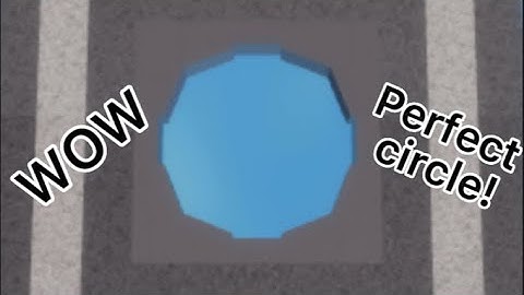 How to build a perfect circle with blocks in piggy build mode!