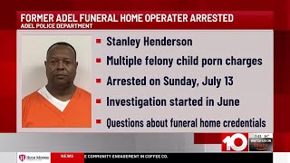 Adel funeral home operator arrested on child sex charges