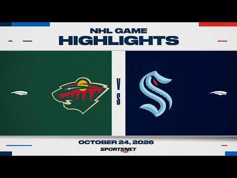 NHL Highlights | Wild vs. Kraken - October 24, 2026