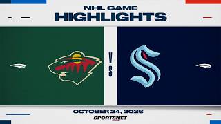 NHL Highlights | Wild vs. Kraken - October 24, 2026