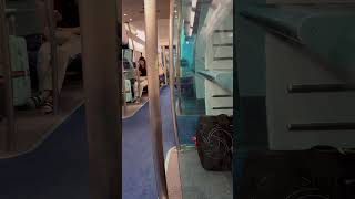 Taking The Airport Express Fron Hongkong City To The Airport