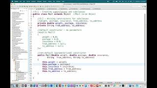 APCS Unit 9.2 Writing Constructors