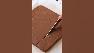 3 Ingredients Chocolate Fudge Homemadefudge 