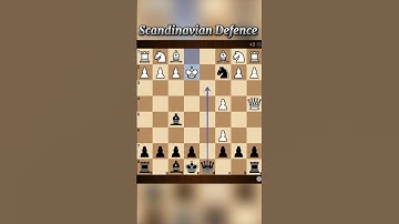 Checkmate with Scandinavian Defence ♟️💀.   #chess #chessgame #checkmate #chesstricks #chesstraps