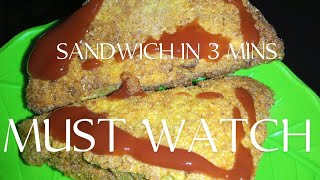 How to make fried sandwich in 3 mins