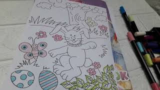 Lets start coloring on cute dog
