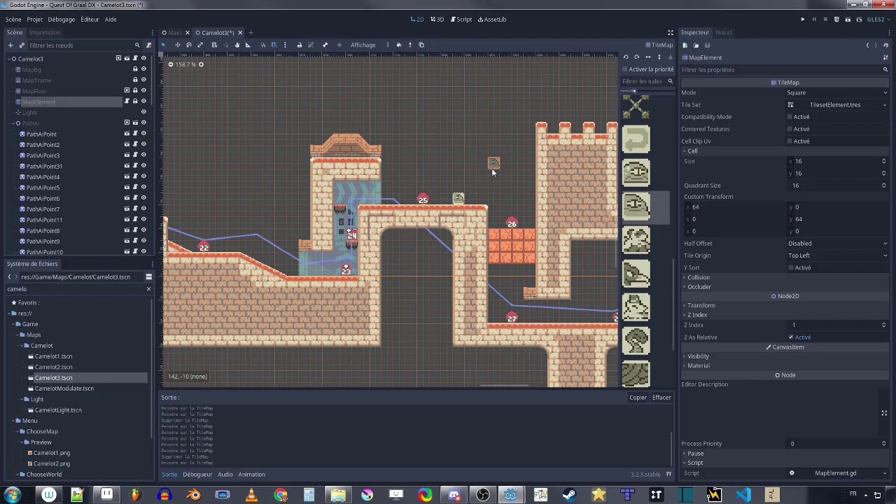 Quest Of Graal - Timelapse level creation