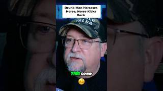 Drunk Man Harasses Horse, Gets Epic Comeuppance!