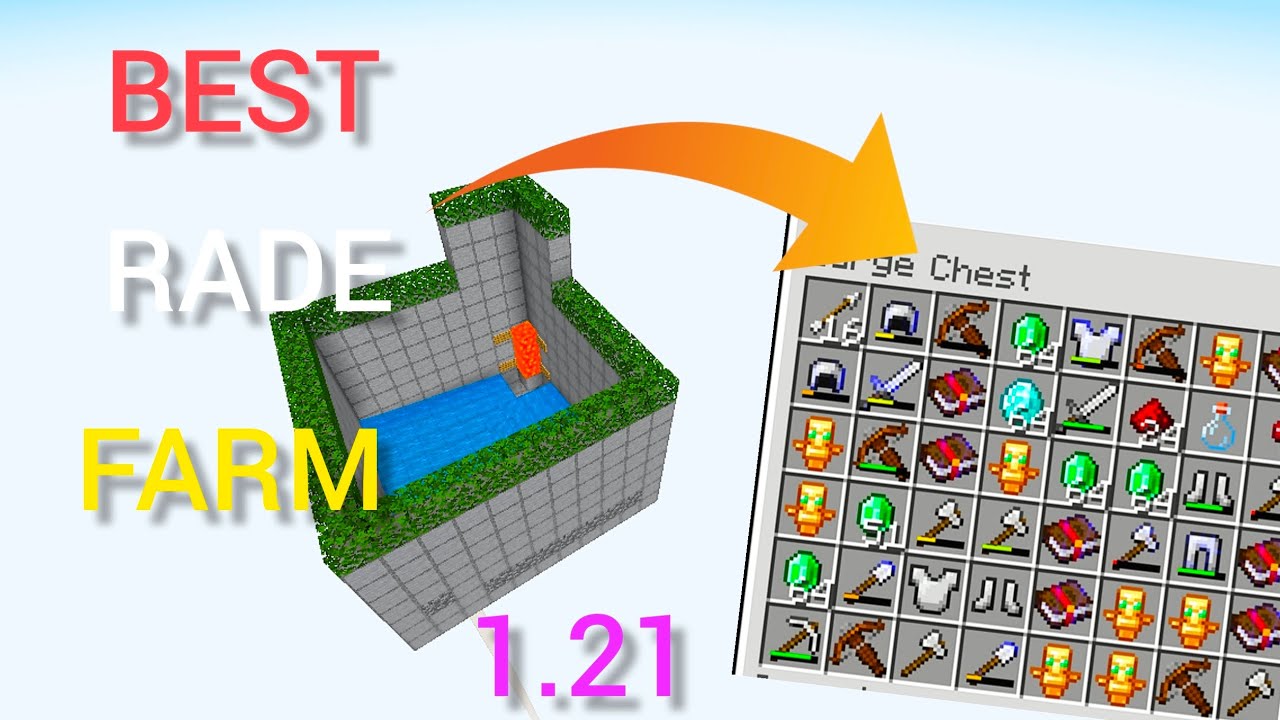 Minecraft EASY Raid Farm in Bedrock 1.21 (MCPE/Xbox/PS4/Nintendo Switch ...