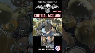 AVENGED SEVENFOLD - CRITICAL ACCLAIM - DRUM COVER  #shorts #end 3L3V3N DRUMS