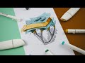 How to sketch a helmet