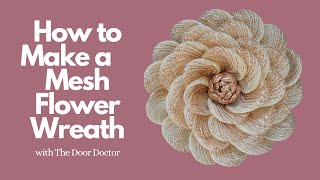 How to Make a Flower Wreath/ Easy Wreath How To/ Wreath Tutorial/ Flower Wreath DIY