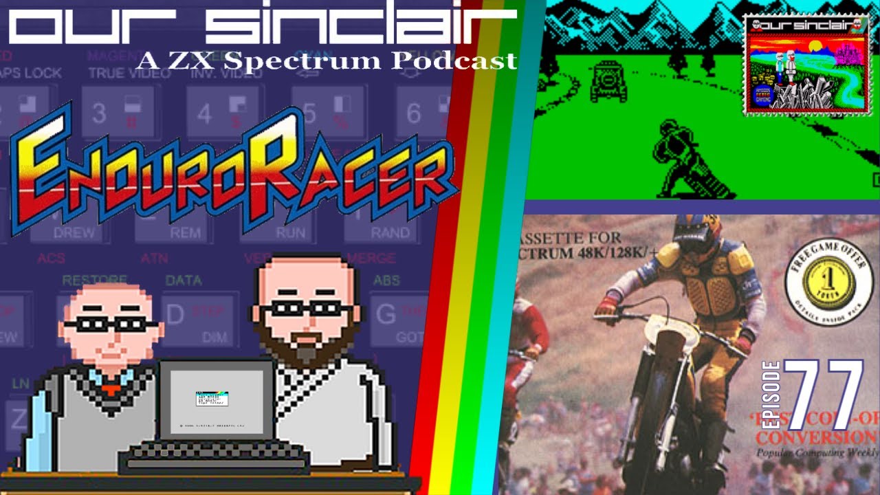 Jeu Vidéo Rétro Enduro Racer - ZX Spectrum Par Activision, Version Boîte, état Correct