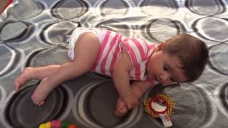 Lucy Moir rolling over