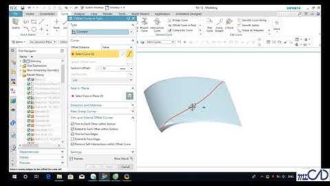 NX12 Tutorial - Thiết Kế Và Lắp Ráp - 1 5  offset curve in face